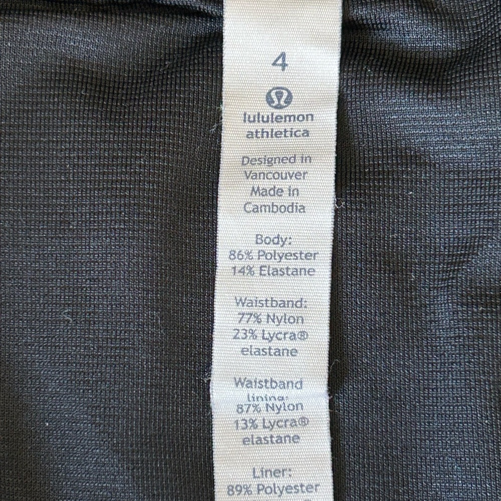 Lululemon Speed Short Size 4 SeaWheeze Counter Culture White/Black Running - Picture 7 of 13
